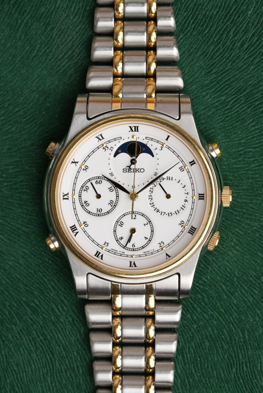 Seiko Moonphase Chronograph 7T36-6A80