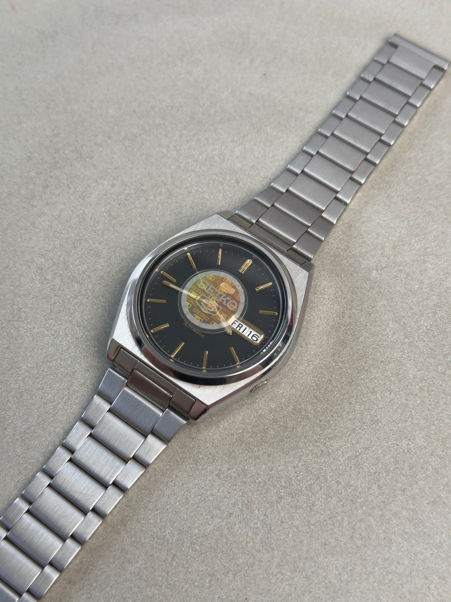 Seiko 5 7S26-8760 ‘New Old Stock’ Black Textured