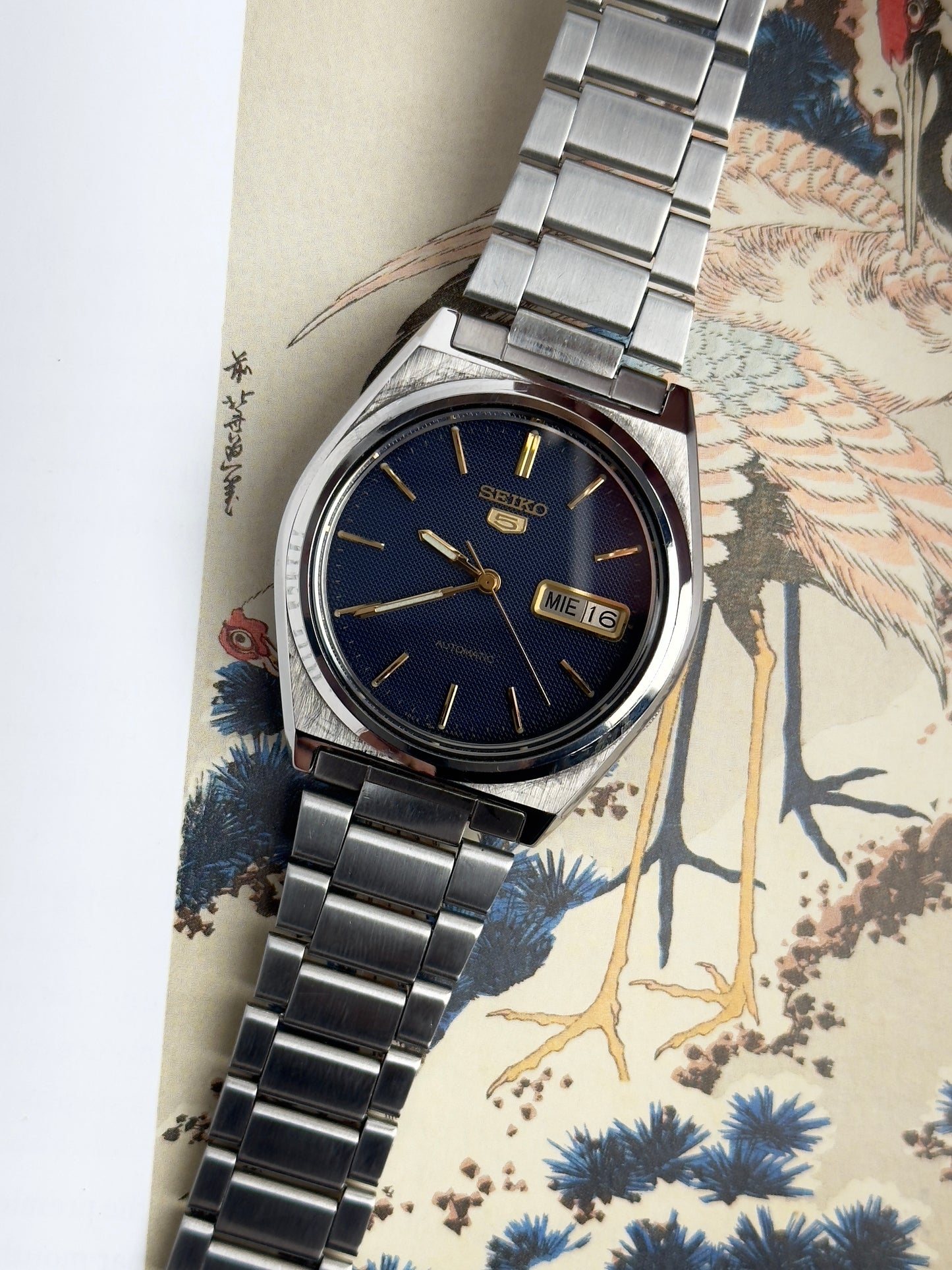 Seiko 5 7009-876A Textured Blue Dial