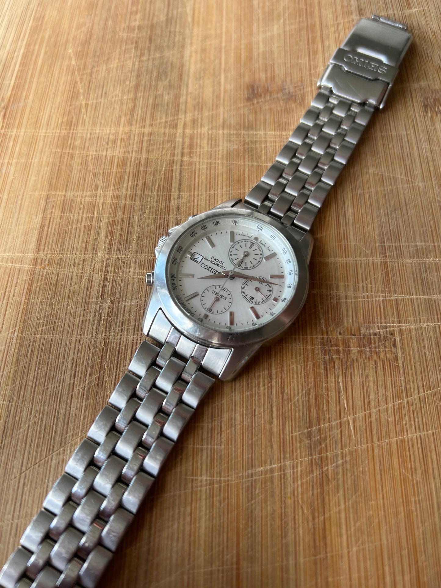 Rare Seiko Quartz Chronograph 7T92-0LH0
