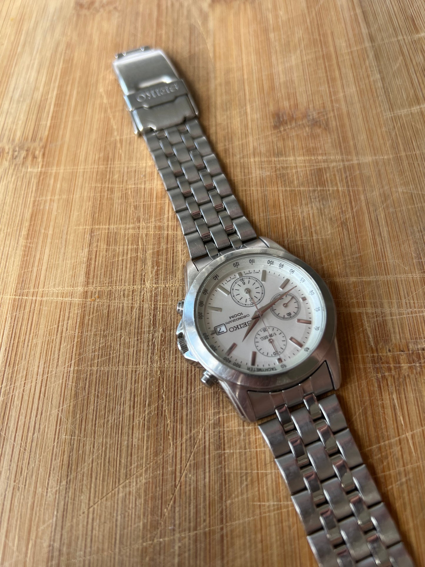 Rare Seiko Quartz Chronograph 7T92-0LH0
