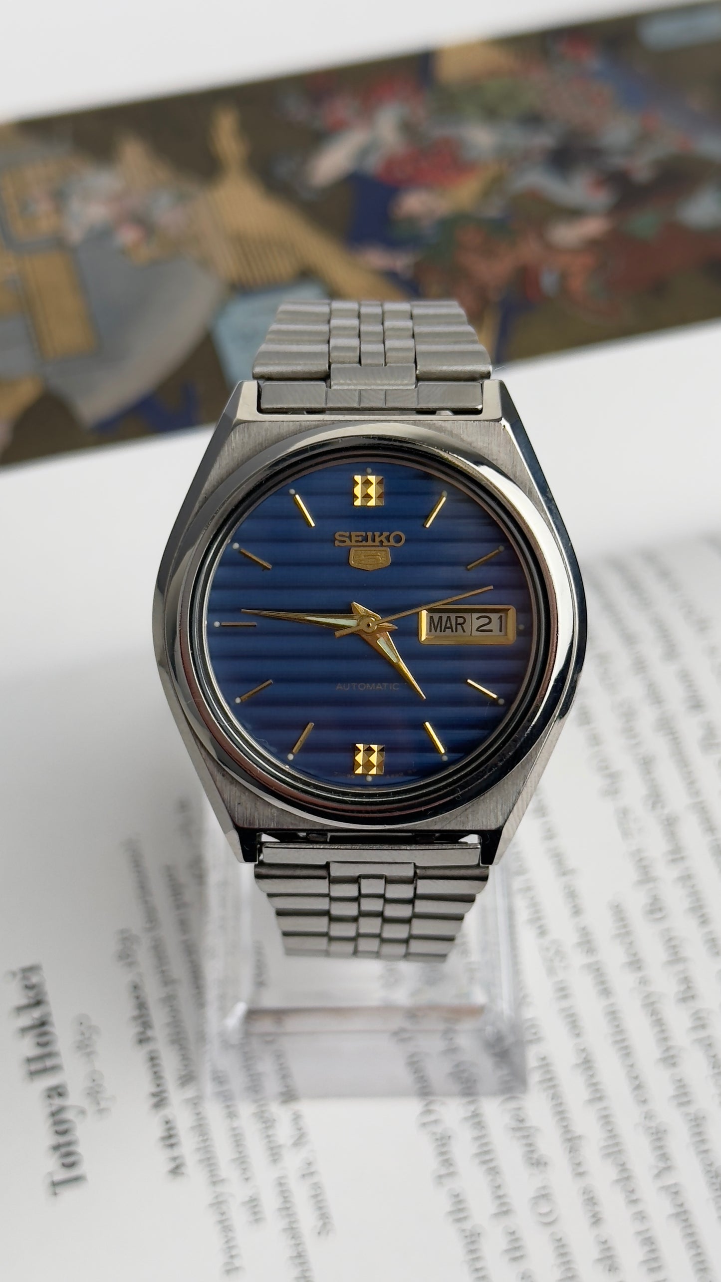 Seiko 5 7009 Blue Striped