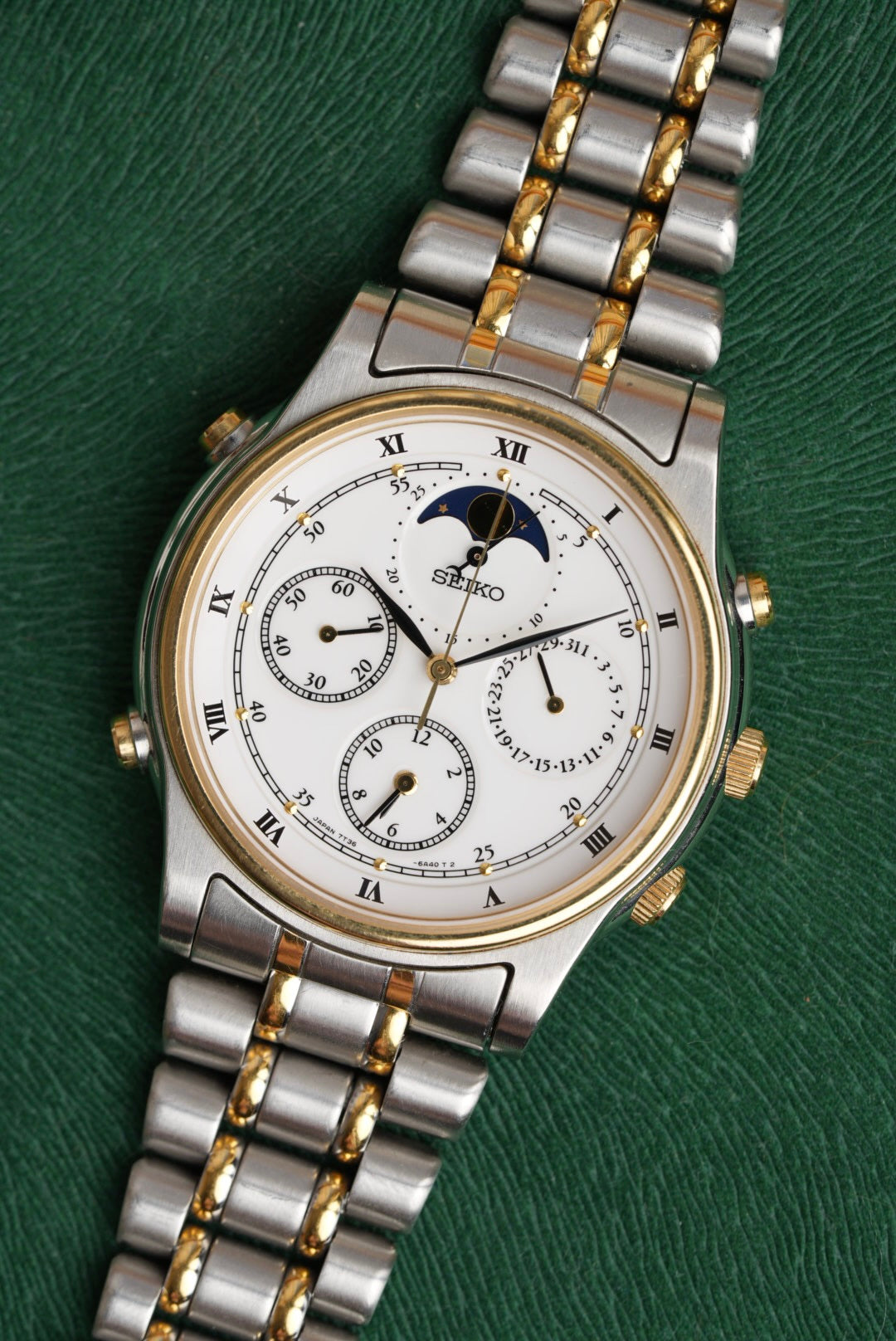 Seiko Moonphase Chronograph 7T36-6A80