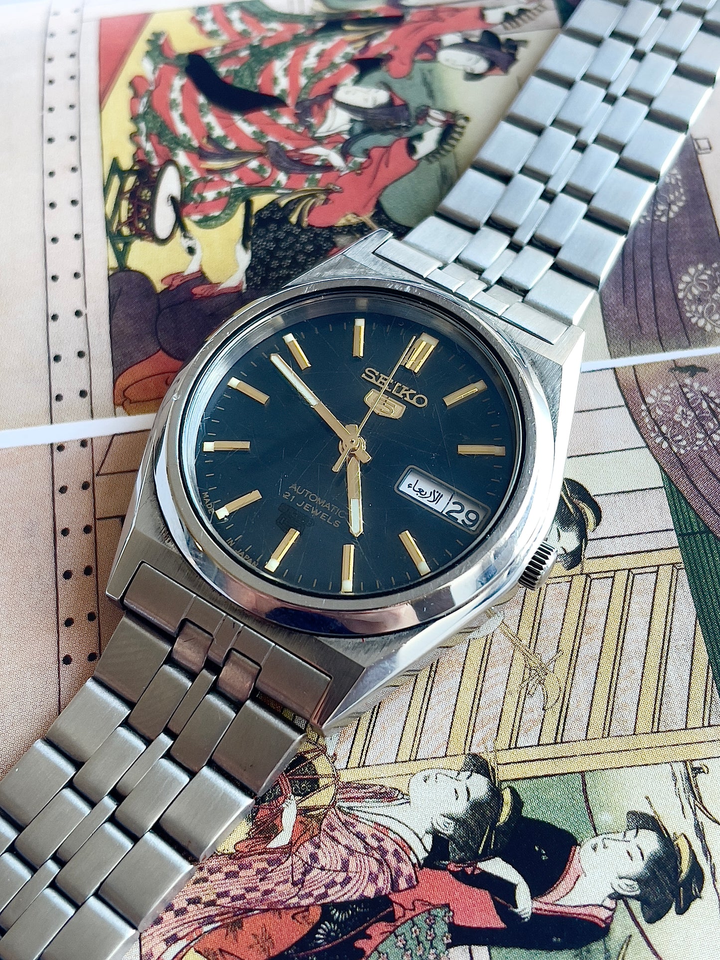 Seiko 5 7S26-0070 Arabic Day